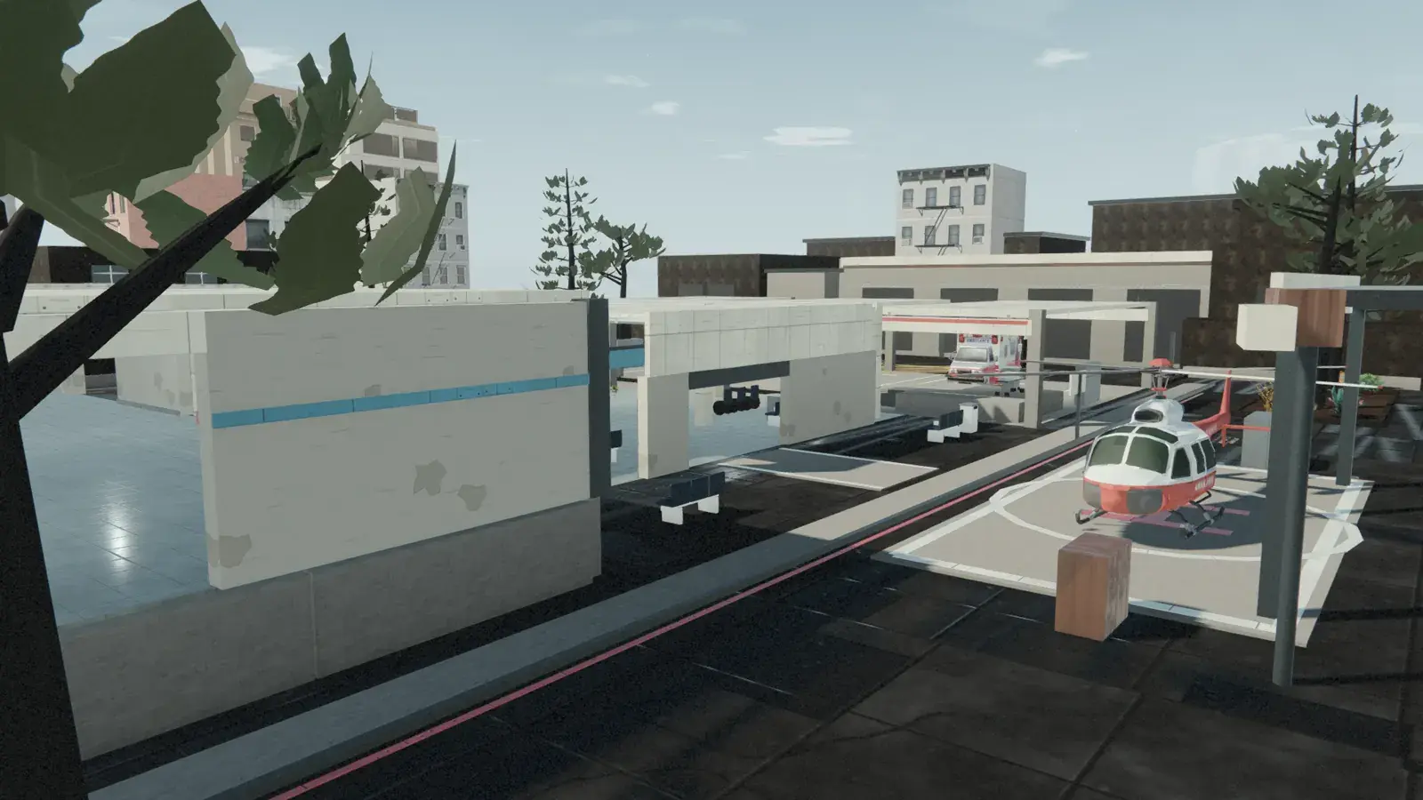 Clinic Annex — Hospital, establishing view