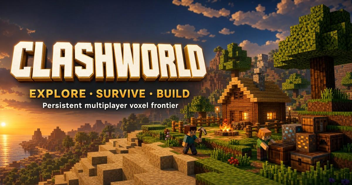 ClashWorld multiplayer voxel frontier