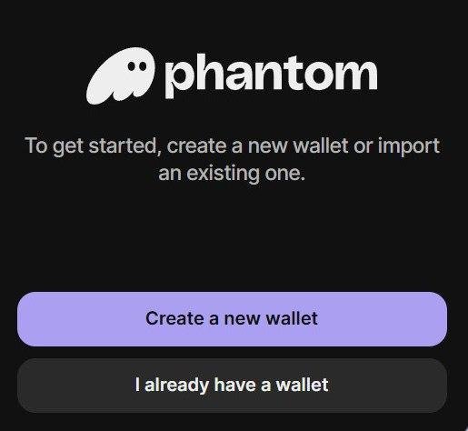 Create a wallet